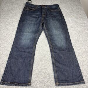 Forge Fr Jeans Mens 40x32 Dark Wash NWT Flame Resistant Relaxed Fit Baggy Cat 2